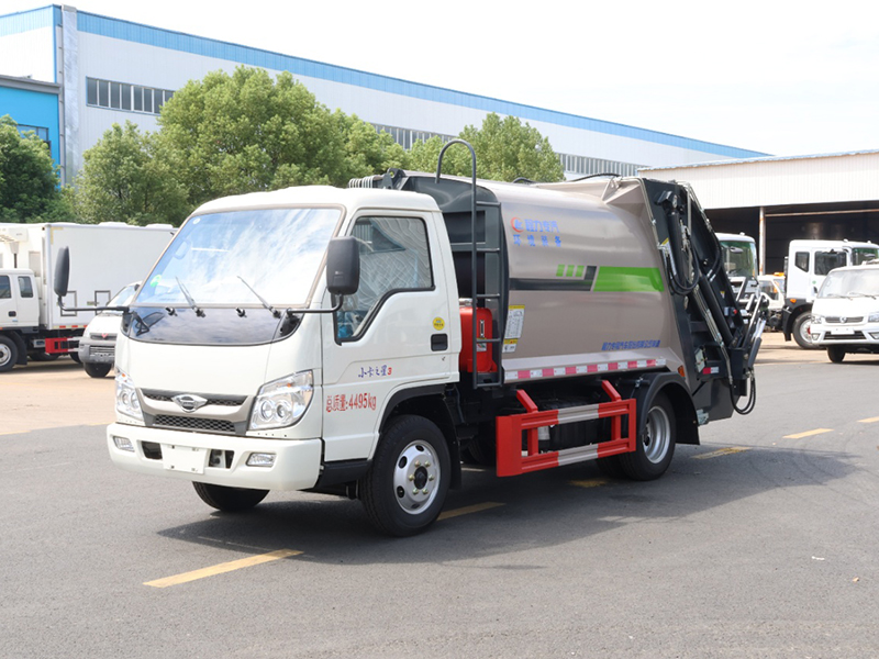 5.8方福田小卡3藍牌不超重壓縮垃圾車